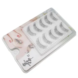Natürliche künstliche Wimpern Multipack, weiche handgemachte Wimpern für das tägliche Make-up.