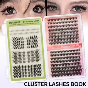 DIY einzelne Wimpern Box Set, weiche natürliche künstliche Wimpern für einfache Anwendung.