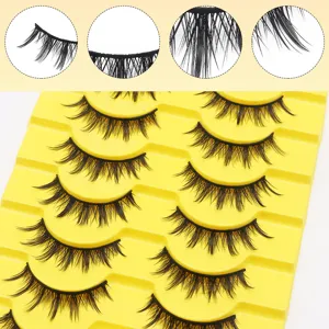 Natürliches künstliches Wimpernset, dichte Cosplay Wimpern für charmantes Augen Make-up.
