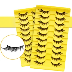 10 Paare künstliche Wimpern natürliche dicke Volumen Cosplay Make-up Wimpern Set gut