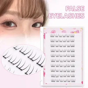 Professionelle klebstofffreie segmentierte künstliche Wimpern 10 Reihen DIY Verlängerung