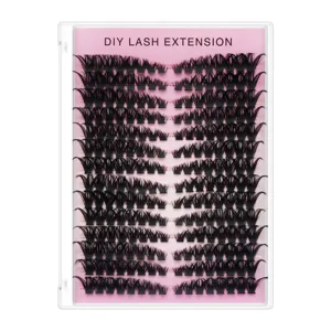 DIY Cluster Wimpern Heißschmelz Segmentierte Wimpernverlängerung Natürlich Aussehende Einzelne Wimpern Für Damen Make-up
