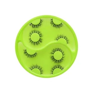Pestañas Postizas Espesas Rizadas Dramáticas Exageradas Hechas a Mano Herramientas de Maquillaje de Extensión de Ojos para Fiesta Actuación en Escenario Mujer