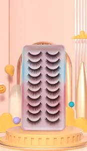 10 Paar Natürliche Künstliche Wimpern Make-up False Eyelash Set Weich Cosplay Augen Wimpern