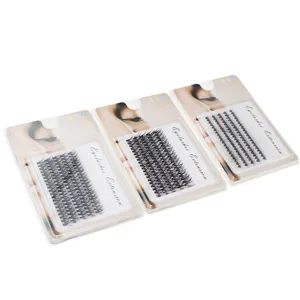 40P Heat-Melted Single Cluster Eyelash Extensions Natural Soft Synthetic Fiber DIY Individual Eyelashes For Women Makeup Tools