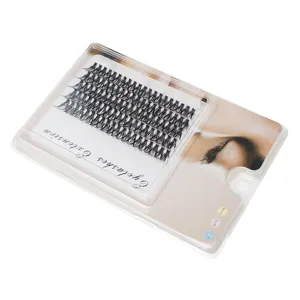 Buy high quality individual cluster fake eyelashes 40P extension natural soft beauty makeup.