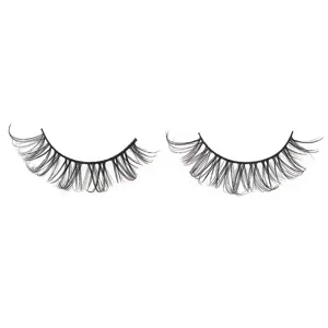Premium curled false eyelashes for natural everyday makeup look, soft and lightweight.