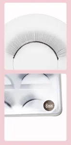 Eyelash extensions practice tray 8mm individual lashes for beauty salon training use
