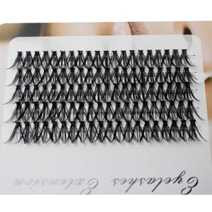 40P individual cluster false eyelashes extension tray, natural black lash extension supplies.