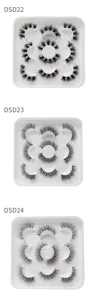 Flauschige künstliche Wimpern Set dichter Stil Augenwimpern Detailansicht Auswahl.