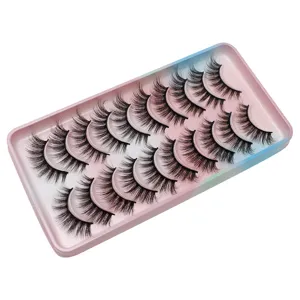 10 Paar künstliche Wimpern natürliches Make-up Kosmetik Großhandel Schönheit Werkzeuge