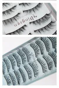 Natürliche 3D Künstliche Wimpern Mehrfachpackung Volumen und Schwung für schönes Make-up.