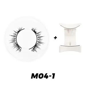 Magnetische Wimpern Set mit Applikator Werkzeug Natürlicher Look Wiederverwendbare Wimpern