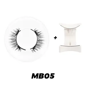 Magnetische künstliche Wimpern Set mit Applikator, natürlicher Look für das Make-up