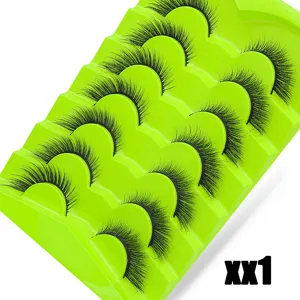 7 Paar Fuchs Augen Falsche Wimpern Flauschig Volumen Wimpern Make-up Schönheits-Tool