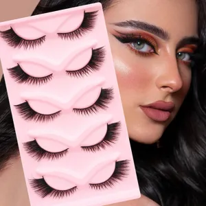 Dramatische Westliche Dichte Falsche Wimpern 3D Mehrschichtige Katzenaugen Geflügelte Wimpern Weiche Kunstfaser Augen Make Up