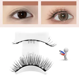 Magnetische Wimpern künstliche Wimpern natürlicher Look wiederverwendbar mit Applikator