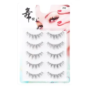 5 Paar künstliche Wimpern natürliches Nude-Make-up transparente Angelschnur Hauptansicht