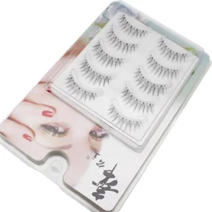 Natürliche künstliche Wimpern Set weiche handgemachte Fake Eyelashes Make-up Beauty Tool
