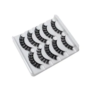 5 Paare künstliche Wimpern Set dramatischer Schwung dicke Volumen weiche Wimpern Schale