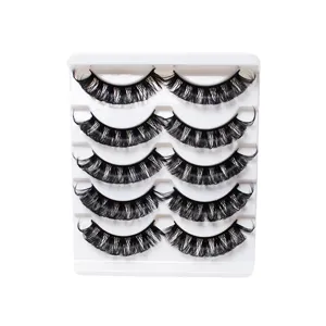 5 Paar Künstliche Wimpern Russische Locken Volumen Falsche Wimpern Make-up Set Neu
