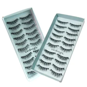 10 Paare 3D Künstliche Wimpern Natürliche Weiche Handgemachte Wimpern Make-up Werkzeuge