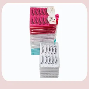 Bonbonfarbener künstliche Wimpern Verpackungskarton Set Make-up Augen Schönheit Werkzeug