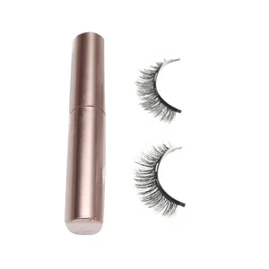 Magnetische Wimpern Mit Magnetischem Flüssig-Eyeliner Natürlicher Look Wiederverwendbare Kleberfreie Synthetikfaser Wimpern