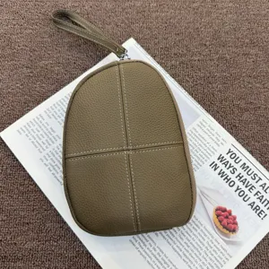 Women Genuine Leather Clutch Bag Top Layer Cowhide Multi-Function Phone Purse Wristlet Minimalist Casual Daily Handbag