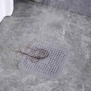 Copertura per scarico a pavimento in silicone raccogli capelli antiscivolo bagno doccia tappetino