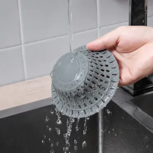 Silicone Sink Strainer Drain Hair Catcher Basket for Bathroom Bathtub and Kitchen Use