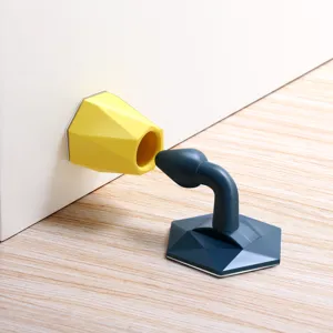 Creative novelty door stop stopper wall protector silent door holder home hardware accessory.
