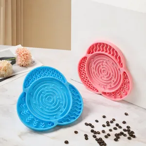 Tappetino Leccabile in Silicone per Animali Ciotola Lenta Cane Gatto con Ventosa Antiscivolo Accessorio per Alimentazione