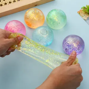 TPR maltose squeeze ball decompression toy, soft slow rebound stress relief fidget tool.