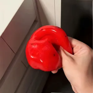 Red watermelon smoothie squeeze toy stress relief fidget ball soft sensory toy vent toy