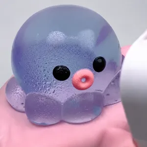 Creative Octopus Squishy Toy Slow Rebound Decompression Fidget Toy Soft TPR Sensory Stress Relief Toy For Adults