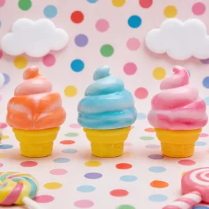 Bonito Juguete Squishy Cono de Helado Descompresión Modelo Variante Suave Top
