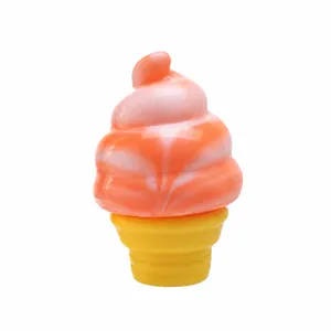 Bonito juguete antiestrés de cono de helado, juguete sensorial suave de descompresión.