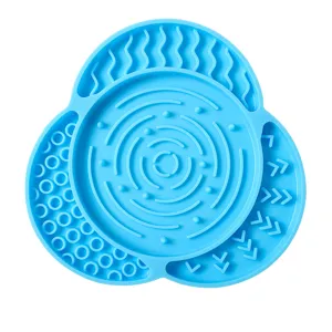 Tappetino anti ingordigia per cani in silicone blu ciotola lenta accessori per animali