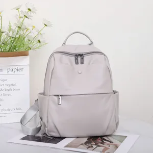 Women Casual Genuine Leather Backpack Lightweight Travel Daypack Top Layer Cowhide Fashion School Bag