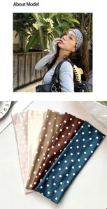 Polka dot yoga elastic headband fashion dot makeup hairband for sports wear daily use item