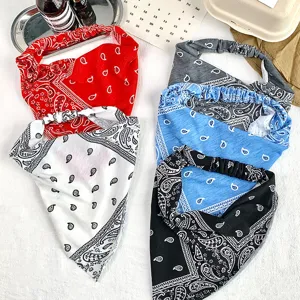 Diadema Triangular Paisley Retro Elástica Cinta Pelo Tela Tocado Para Mujeres Diario Vacaciones Accesorios Cabello