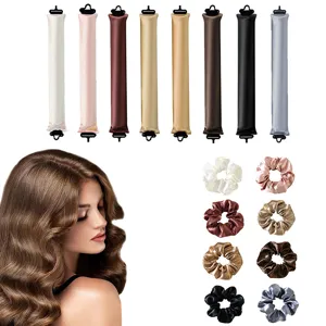 Heatless Curling Rod Headband Satin Silk Hair Curlers Soft Waves Hair Styling Tools For Women Hair Accessories