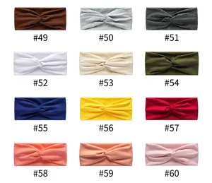 Boho yoga headband wide elastic running sweat workout hair band multi color variant details