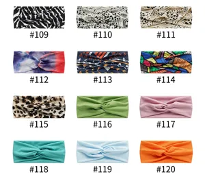 Boho yoga sports headband elastic non-slip wide hair band running sweat absorption fitness women