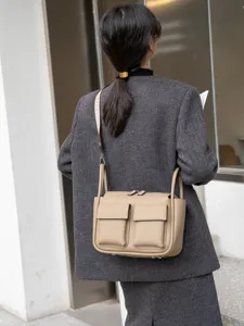 Women Genuine Leather Tote Bag Large Capacity Top Layer Cowhide Shoulder Crossbody Bag Casual Fashion Handbag