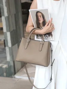 Sac cabas en cuir véritable pour femme, sac à main décontracté, sac bandoulière en cuir de vache.