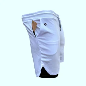 Shorts de sport homme séchage rapide deux en un respirant fitness sport detail