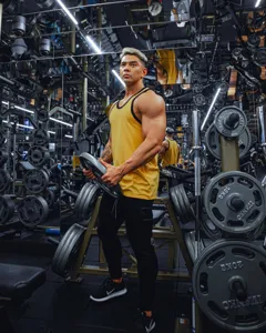 Herren Fitness Gym Tanktop Sommer Sport Training Racerback Sportbekleidung Freizeit Shirt Mann