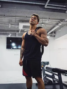 Herren Sommer Fitness Tanktop einfarbig Freizeit Laufen Sportbekleidung Sportweste